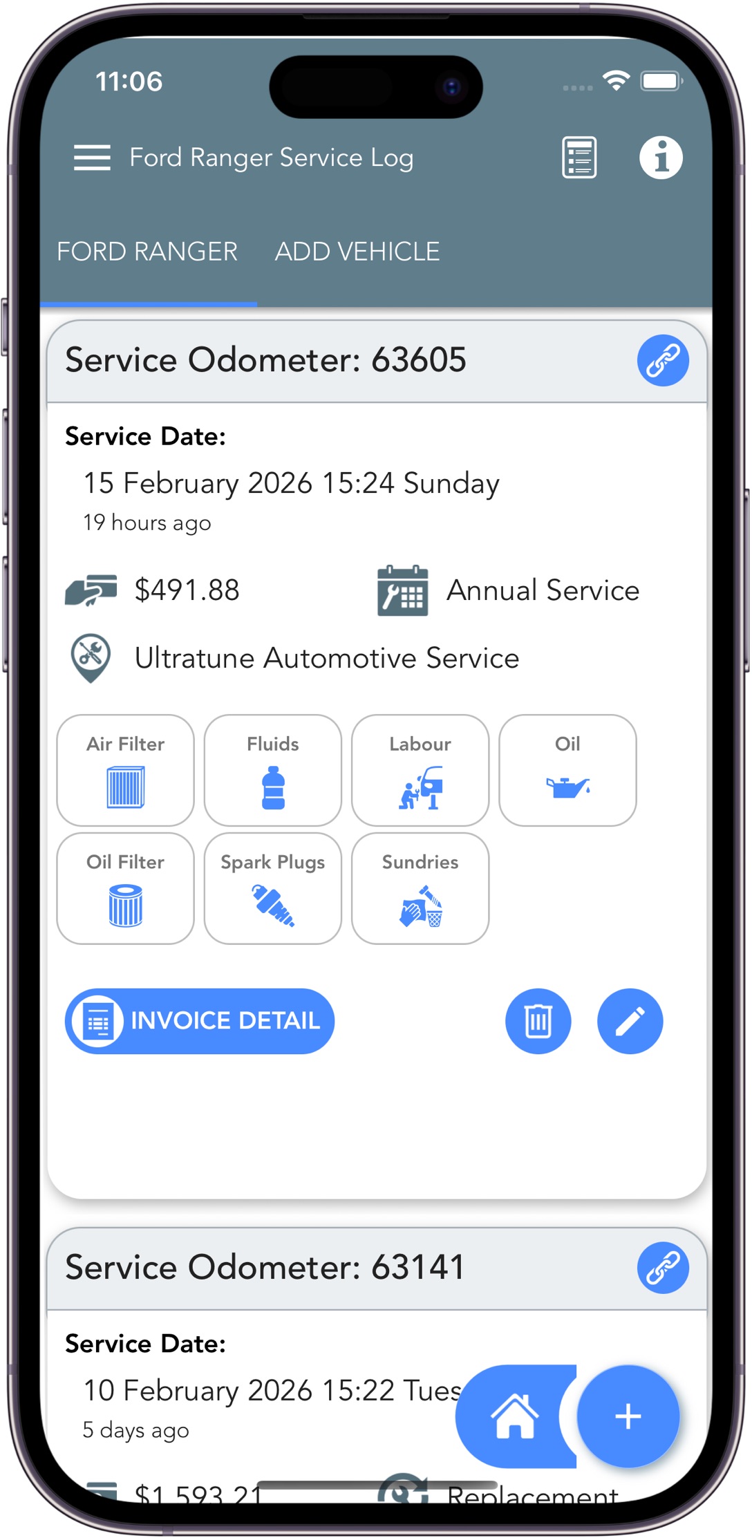 Trip Logbook App - Vehicle service & maintenance log