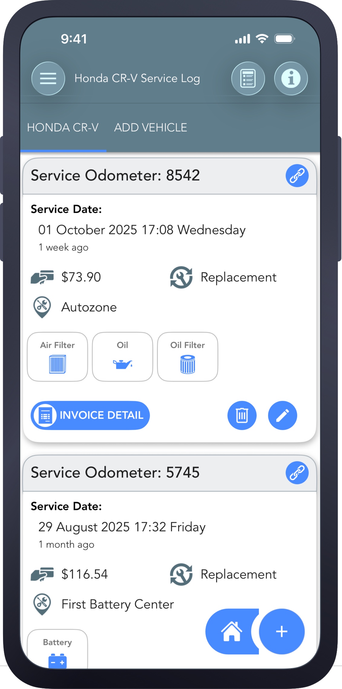 Trip Logbook mileage tracker vehicle service and maintenance log